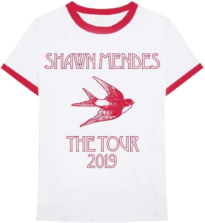 shawn mendes oficial The Tour Bird camiseta, Ajuste clásico, S, Blanco :  Ropa, Zapatos y Joyería - Amazon.com