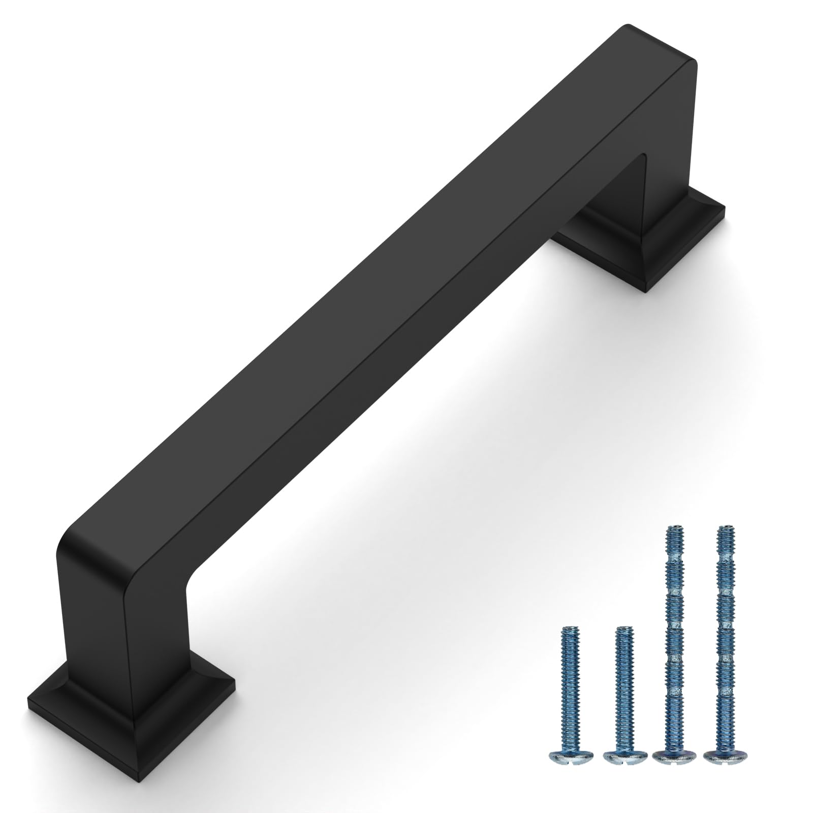 Coinkoly 10 Pack 3.75"(96mm) Matte Black Cabinet Pulls Kitchen Cabinet Handles Drawer Pulls Cupboard Hardware for Cabinets CK0078