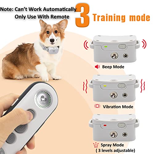 Citronella Dog Collar With Remote, 3 Modes Spray/Vibration/Beep Training Collar, Humane Citronella Bark Collar With 3 Spray Levels, Rechargeable Safe Spray Dog Collar【Can't Work Automatically】 #TOP2