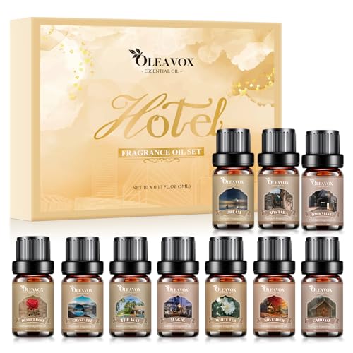 Hotel Diffuser Oils Gift Set, Luxury Fragrance Oil Blend, Hotel Essential Oils for Diffusers for Home, Candle...