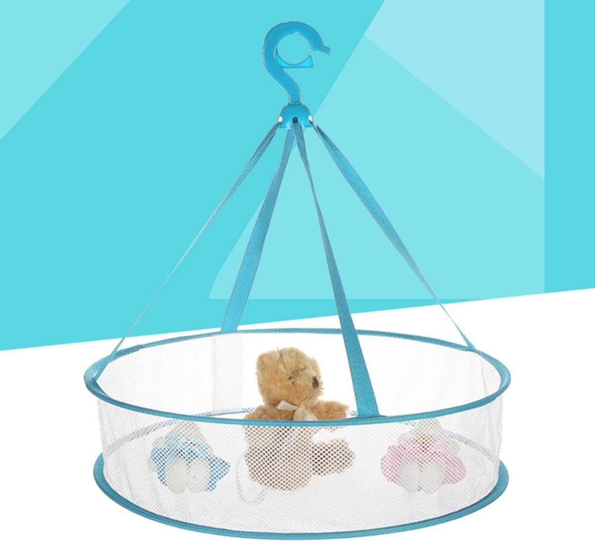 Hanging Drying Net Rack Tier Folding for Clothes