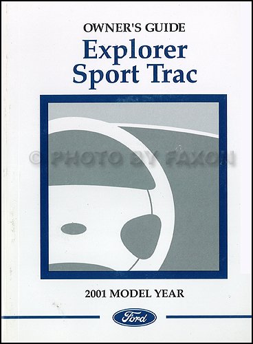 2001 Ford Explorer Sport Trac Owner's Manual Original