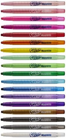 Mr. Sketch 1951331 Scented Twistable Crayons, Assorted Colors, 18-Count