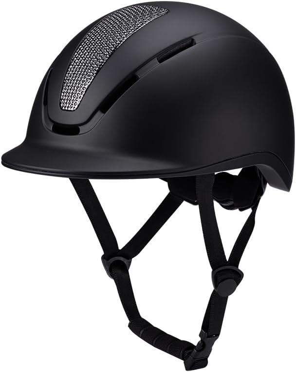 Horse Riding Helmet for Kids Youth: Adjustable Equestrian Helmet with Ventilation for Boys & Girls (Ages 6+) - Lightweight Safety Headgear for Schooling & Outdoor Riding (Fits 20.8"-22.8" / 53-58cm)