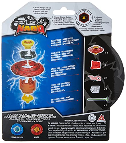 Candide Pião Infinity Nado - Plastic Series - Vermelho 9942