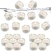 JINHEZO Waterproof Wedding Underwater Battery Sub Seasonal & Festival Celebration Flameless LED Tea Light 24 Set (Mixed Flashing Color)