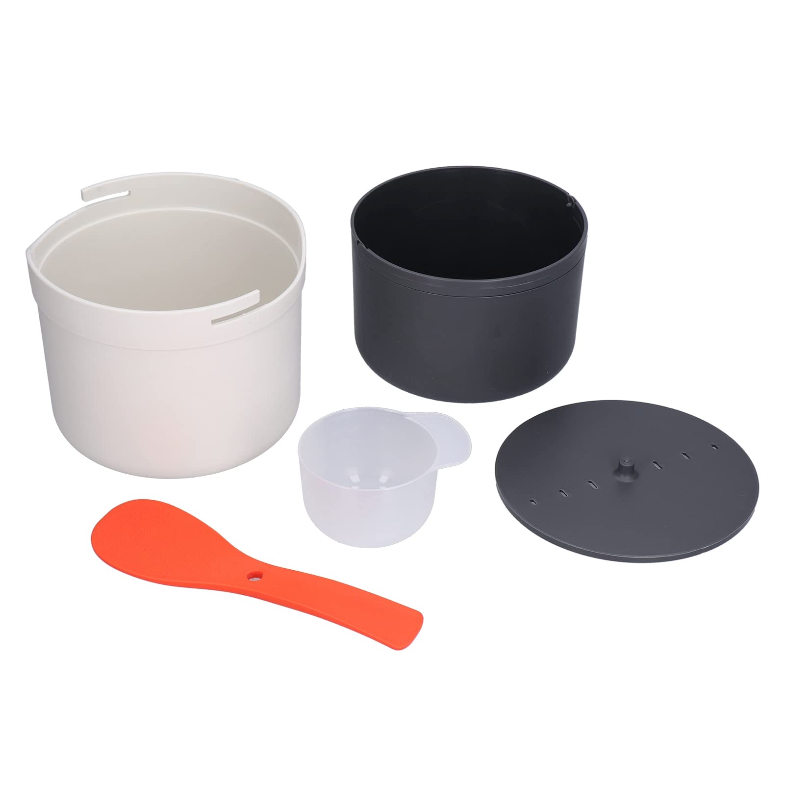 Microwave Rice Cooker Set, PP Material Spoon Function Rice Cooking Supplies Delicious Rice Clever for Kitchen Cooking for Home