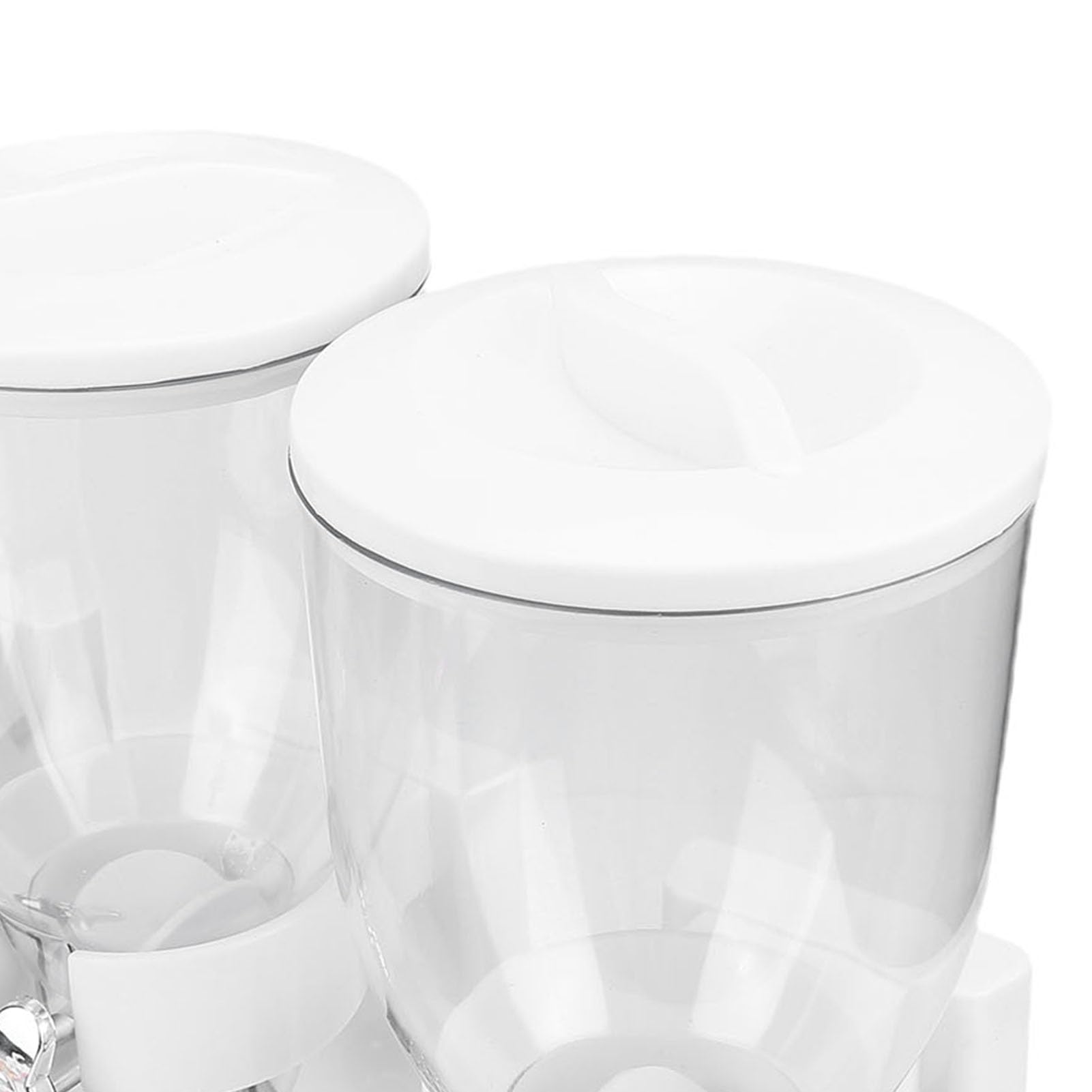 Dispenser per alimenti triplo Contenitori per cereali Contenitori per stoccaggio Dispenser da banco per snack al muesli con cereali e noci (Bianca)