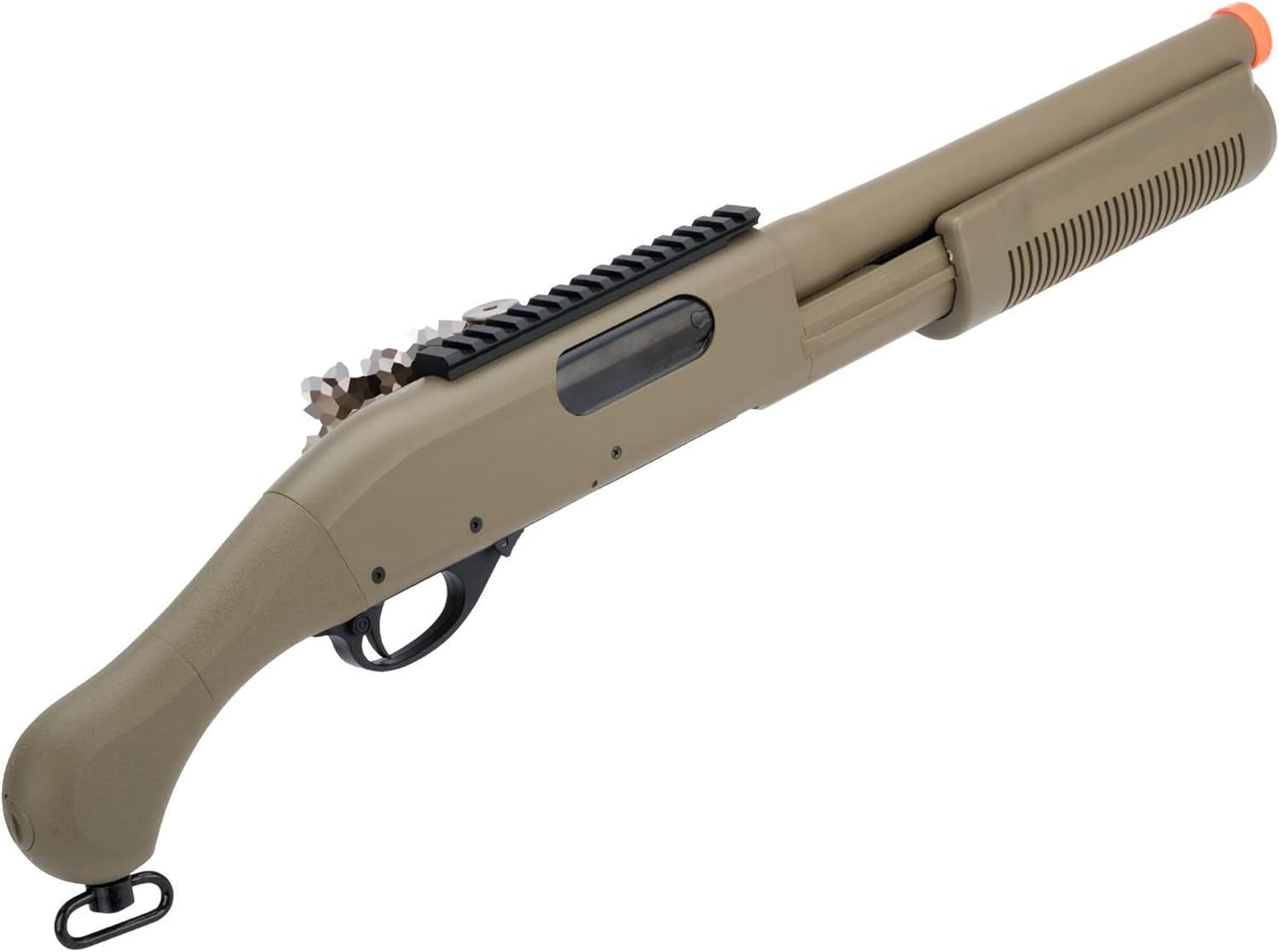 Evike Airsoft - CYMA Standard M870 3-Round Burst Multi-Airsoft Shotshell Loading Airsoft Shotgun (Model: AOW-A Standard/Tan)