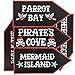 Blue Panda 12-Pack Pirate Sign Cutouts for Kids Birthday Party Supplies and Decorations, 350GSM Cardstock Paper, 17.5 x 8 Inches