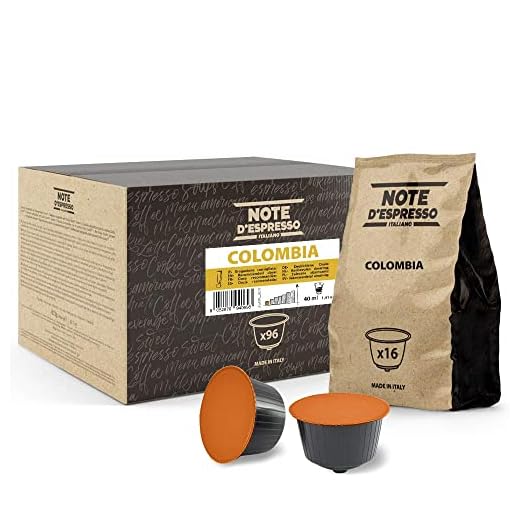 Note d'Espresso - Colombia - Cápsulas de Café compatibles con Cafeteras NESCAFE'* DOLCE GUSTO* - 96 caps