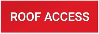 Roof Access Sign, Engraved, 2x6 Inches, Indoor/Outdoor Use, Made in USA