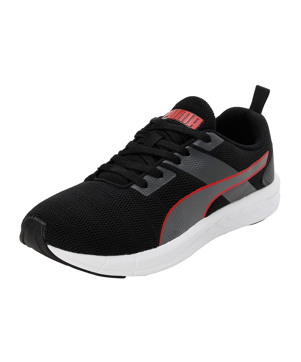 Puma Mens Meteor NU Black-Dark Shadow-High Risk Red Walking Shoe-10 Kids UK (19335911) (B09V8CNDBB) Amazon Price History, Amazon Price Tracker