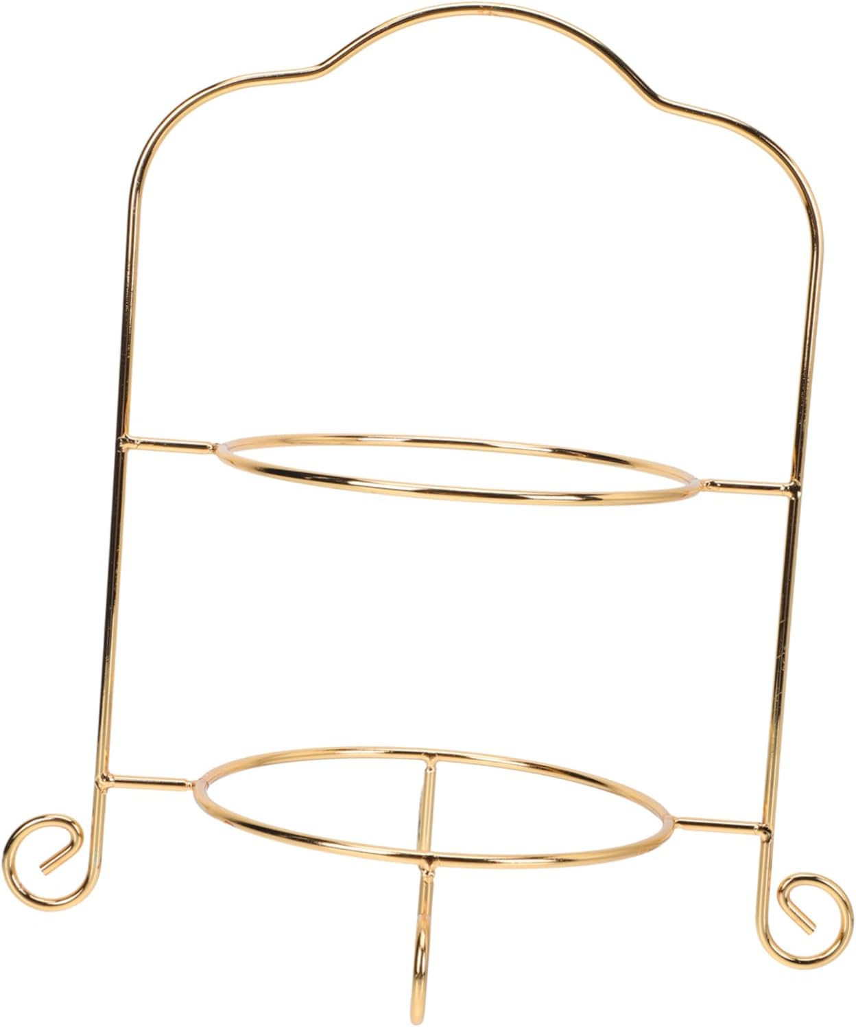 Two-layer Cake Tray Display Stand European Style Snack Rack Dessert Display Rack Tiered Serving Tray