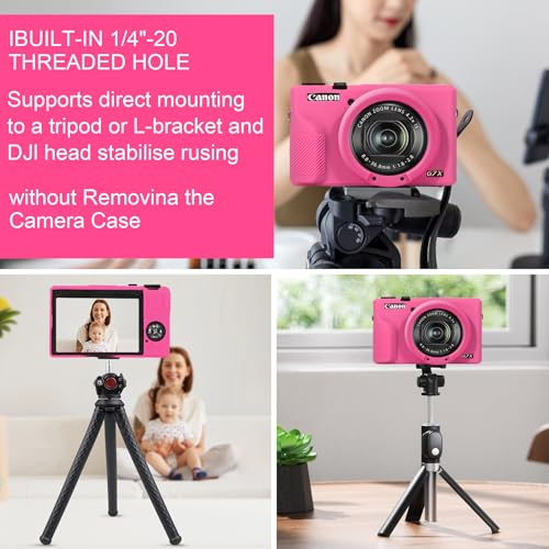 Funda de silicona para Canon PowerShot G7 X Mark III miniatura 7