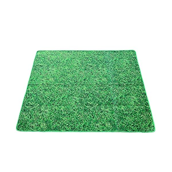 Ruff World Reusable Washable Pee Pads for Dogs - Custom Grass Pattern Training Mats, Odor Resistant, 48"x72" Size
