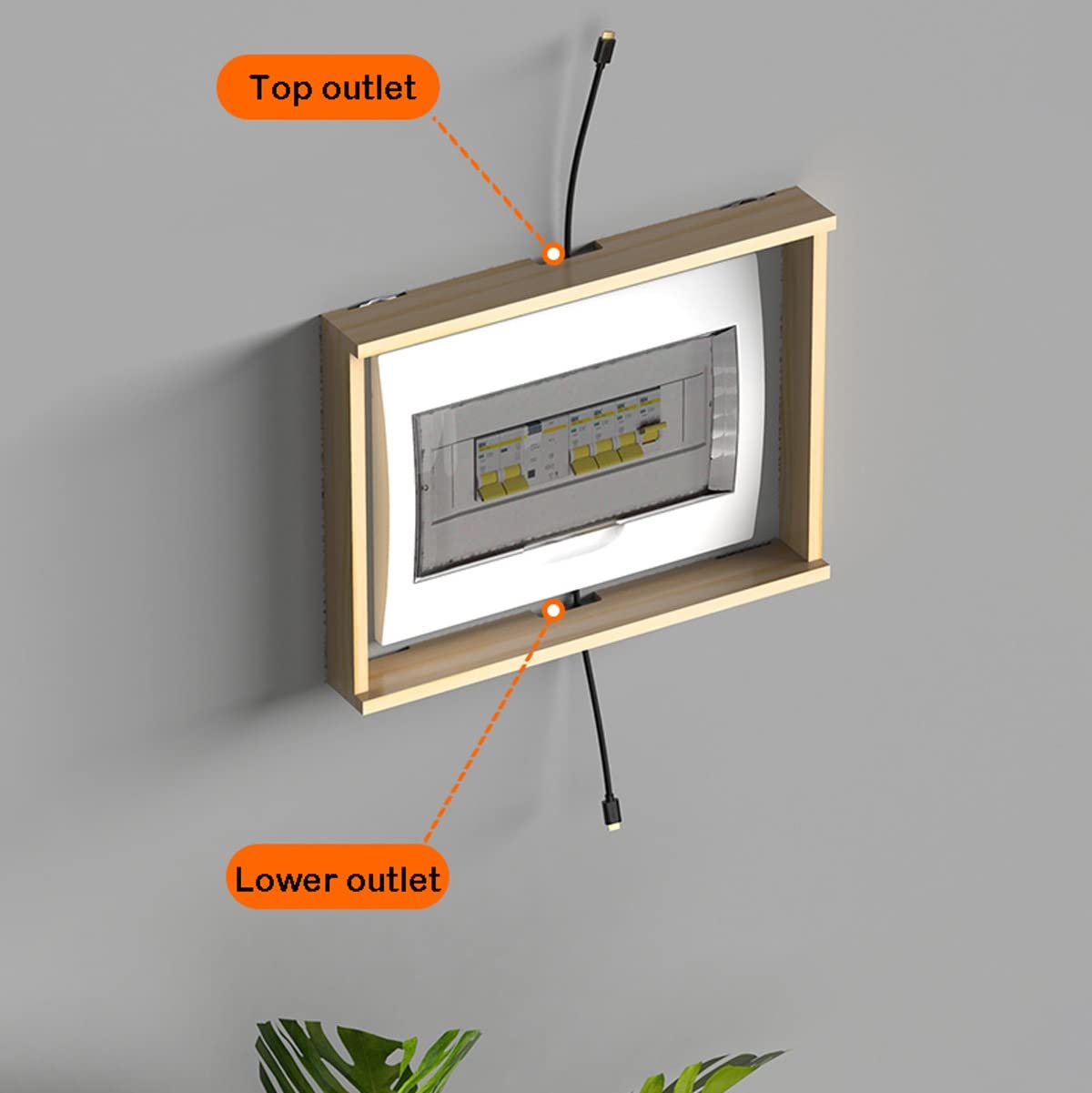 Esta Tapa de Madera Maciza para Caja de Contador eléctrico de Sala de Estar, Caja de Interruptor Principal Multimedia, Tapa Decorativa, Estante de Pared, Cubiertas de radiador, solución Deco