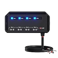 Vista 9 de Caja de 4 vías y relé, cableado rápido 12 V 20 A con indicador LED, caja de bloque de relé universal para motocicleta, automóvil, camión, RV EV