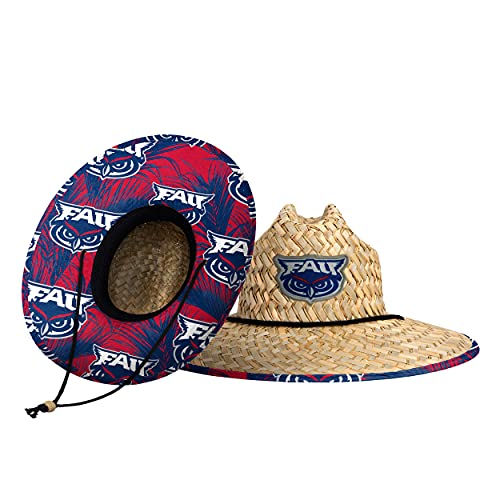 Image of FOCO Men's NCAA College Team Logo Floral Straw Sun Hat