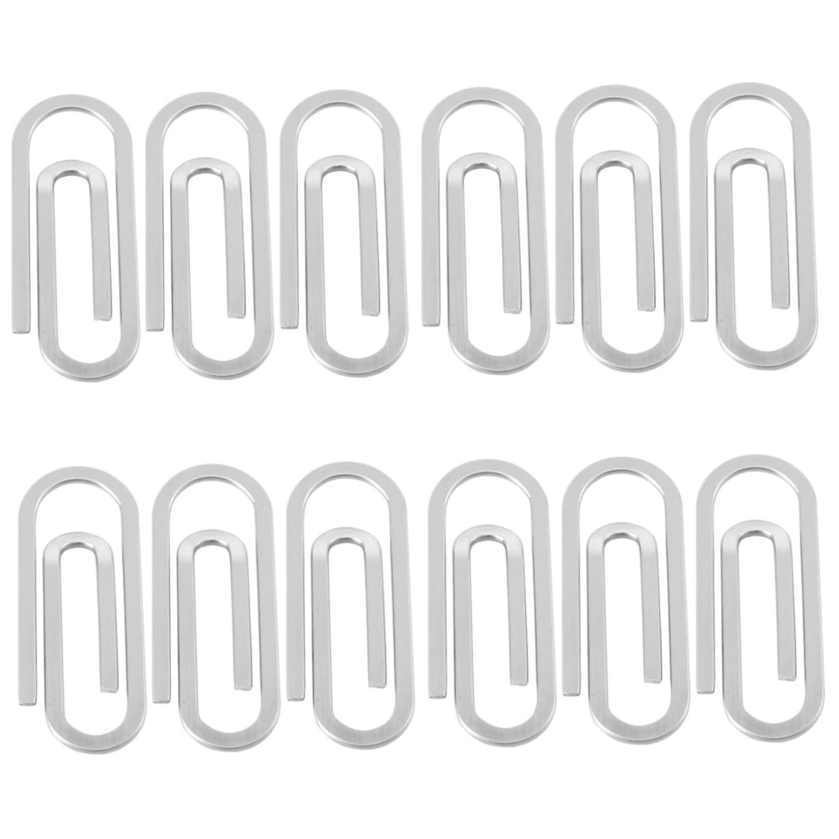 Uonlytech 4 Ensembles Portefeuille Trombones Déposer Le Bureau Papier Clips Coloré Agrafe Petit Trombone De Bureau Pince À Billets Pinces À Billets Acier Inoxydable 3 Pièces * 4