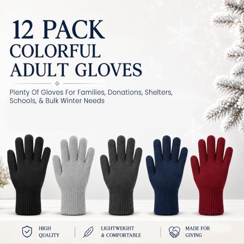 Image of Yacht & Smith Winter Beanies & Gloves For Men & Women, Warm Thermal Cold Resistant Bulk Packs
