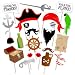 Pirate Photo Booth Props DIY Kit Dress-up Accessories for Fun Reunions Birthdays Family Party, 22 pieces