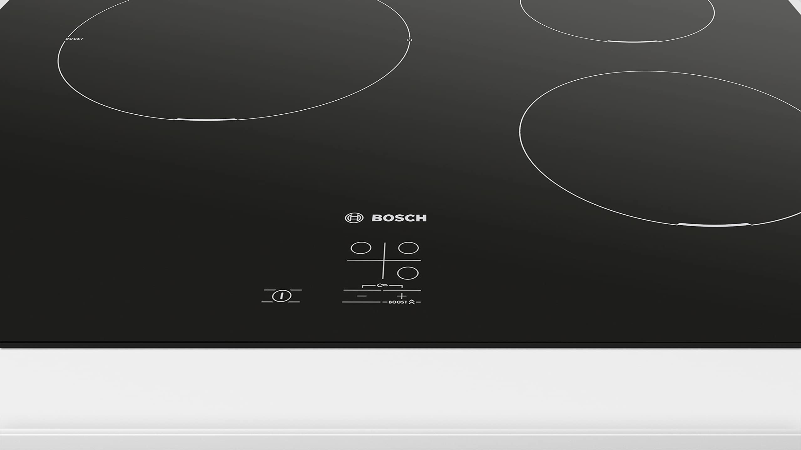 Bosch PUC611AA5E - Mesa de inducción (3 fuegos, 60 cm, potencia 4600 W), color negro | 60 cm, negro, 3 chimeneas, Quick Start