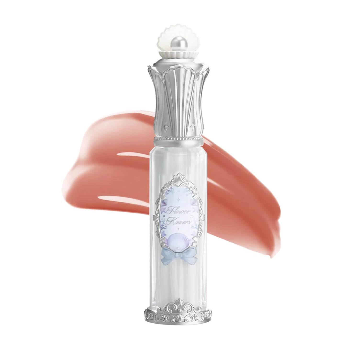 Flower Knows Shell’s Jewel Nourishing Lip Glaze,Hydrating Lip Gloss with Hyaluronic,Moisturizing Plumping Oil,Non-Sticky Formula,0.16 fl.oz(P07 Salty Lychee)