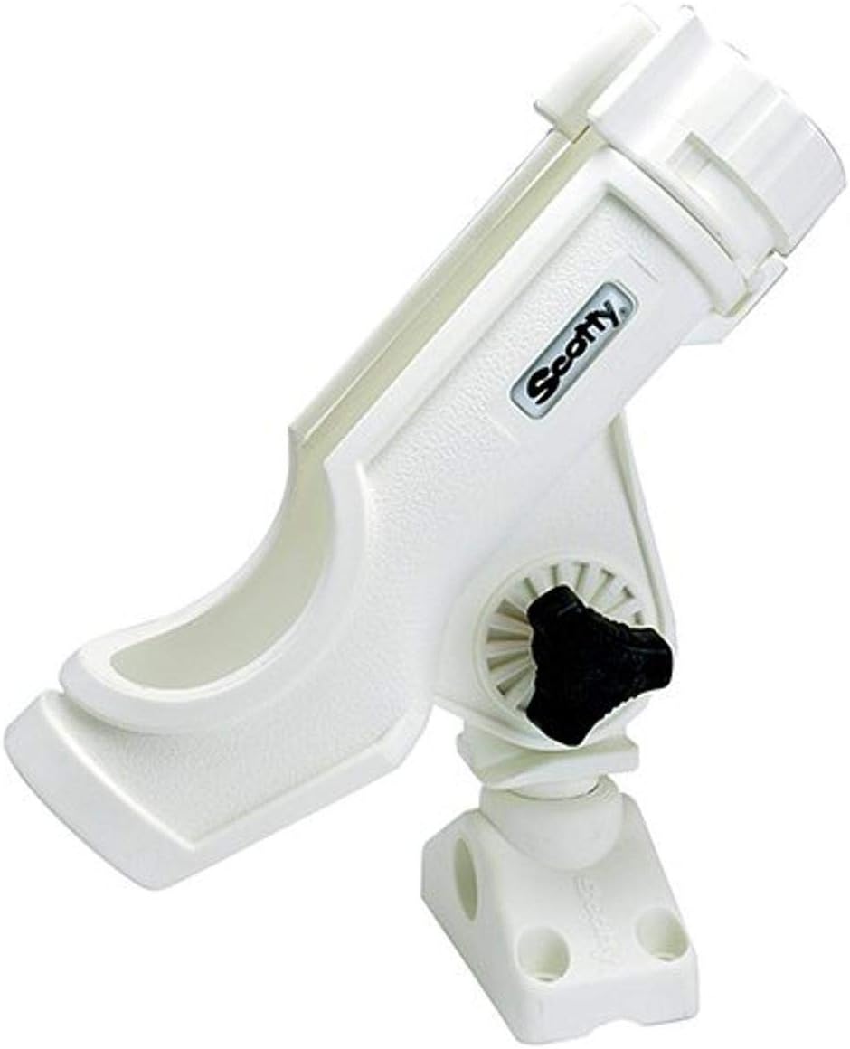 Scotty #230-BK Powerlock Black Rod Holder with #241 Side Deck Mount : Sports & Outdoors