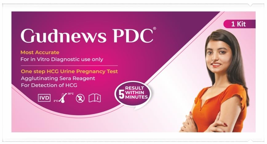 Gudnews PDC One Step HCG Urine Pregnancy Test Kit Device | Results within 5 Mins (Pack of 1) kits-image-34
