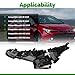 Yunnergo Right Headlight Assembly Compatible with 2023-2024 Corolla SE/XLE/XSE/Hybrid XLE/Hybrid SE Headlamp 81110-02T70 Passenger Side
