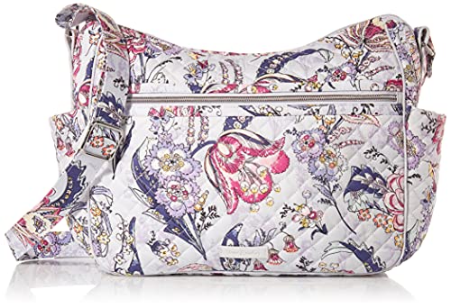 Vera Bradley Women's Vera Bradley Women s Signature Cotton Large On the Go Crossbody Purse Hummingbird Park One Size, Hummingbird Park, One Size US
