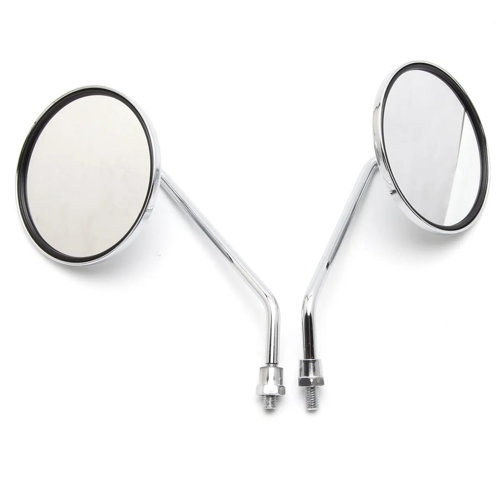 Specchietti Retrovisori Universali Cromati Rotondi Da 10 Mm Per Moto Scooter Specchietti Laterali Per Suzuki GN 125 Per Jog BWS BWS 100 125 Vino Specchietti Manubrio
