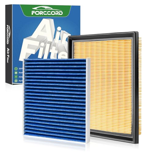 Forccord Cabin & Engine Air Filter Fit for Toyota Prius 2010-2015, Prius V 2012-2017, RAV4 2016-2018, Lexus CT200h 2011-2017, NX300h 2015-2021 Replace#CF10285 CA10741 Car Accessories
