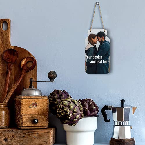 Gepersonaliseerde Decoratieve Houten Schilderij, Huis Fles-vormige Houten Frame Muur Hut Decoratie Aangepaste Foto/Tekst (Fles) - Image 5