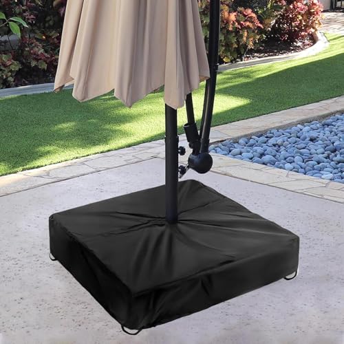 Couverture de base de parasol carré imperméable et résistante pour support de jardin - 3