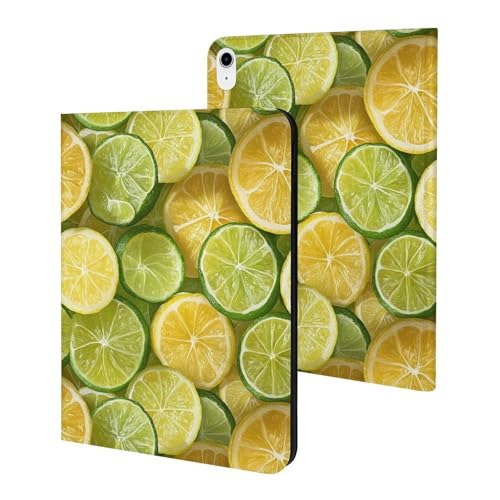 Housse iPad 11" 2025 veille auto et support coque citrons