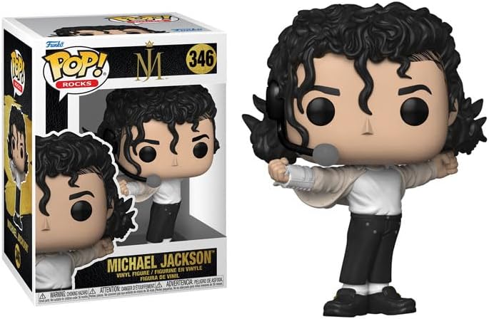 Funko Pop Michael Jackson + Protector Pop! Rocks (Bundled with ToyBop Box Protector Collector Case) (Superbowl)