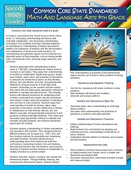 Paperback Common Core State Standards: Math And Language Arts 4th Grade (Speedy Study Guides) Book