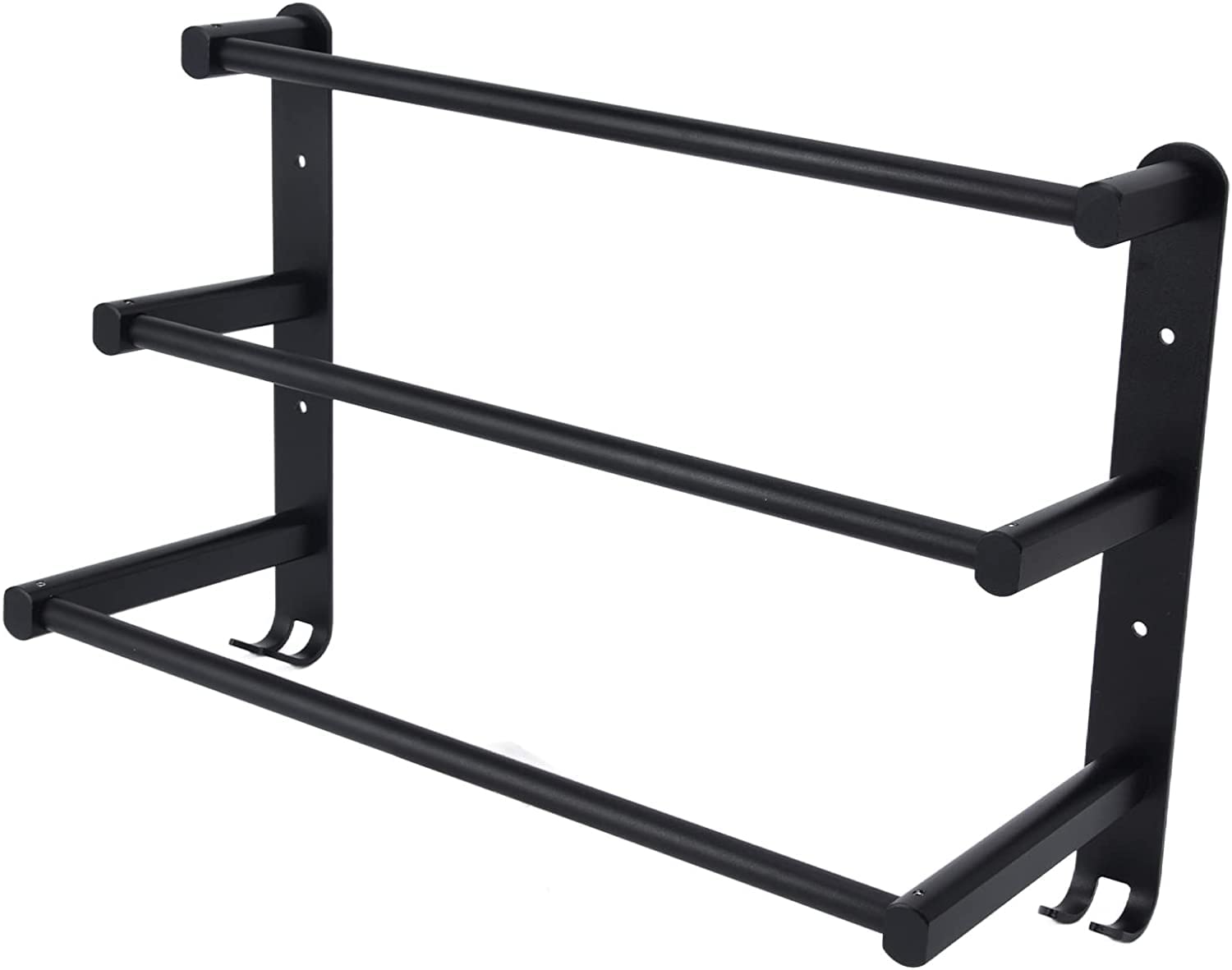 Soporte for Toallas Soporte for Toallas de té Ganchos for Toallas Toallero, Barra for Toallas de baño de 3 Niveles, Colgador for Toallas de baño montado en la Pared