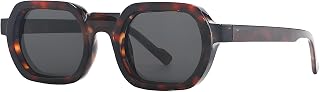 Karsaer Retro Rectangle Sunglasses for Women Men Shade UV400 Protection Trendy 90s Narrow Frame Style E1414 Price In India