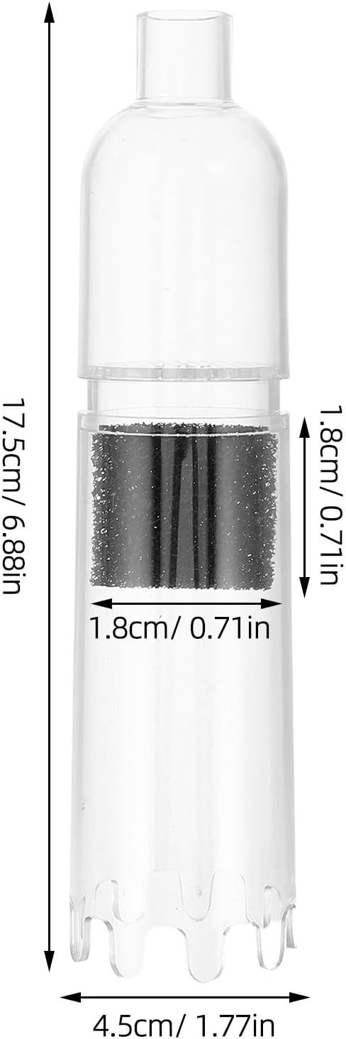 Aquarium Gravel Vacuum Replacement Head for Fish Tank Sand Cleaner Acrylic and Sponge Material with Tight Seal and Efficient Waste Removal for Small Tanks