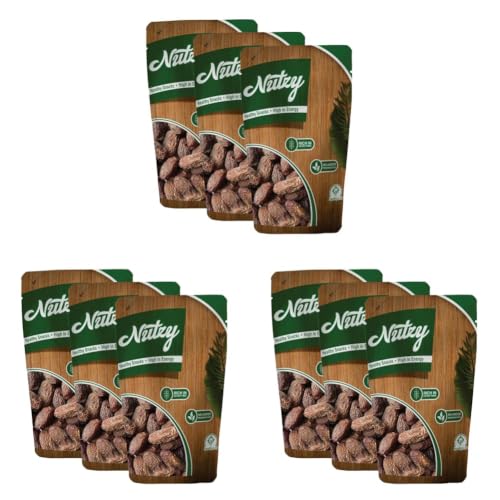 Image of Nutzy Premium Dates (Dry red Dates /Lal Chuara, 600g) (Pack of 3)