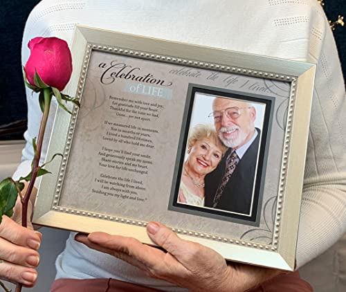 MemorialRemembrance-Photo-Frame-with-Inspirational-A-Celebration-of-Life-Poem-Sympathy-Gift-for-Loss-of-Loved-One-Silver MemorialRemembrance Photo Frame with Inspirational A Celebration of Life Poem Sympathy Gift for Loss of Loved One Silver