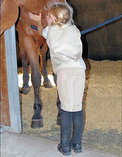 Equine Couture Girl's Riding Club Pull-On Breech, Black, 6 - Thumbnail 3