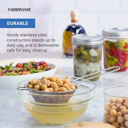 Farberware 3-Piece Fine Mesh Strainer Set Stainless Steel - image 5