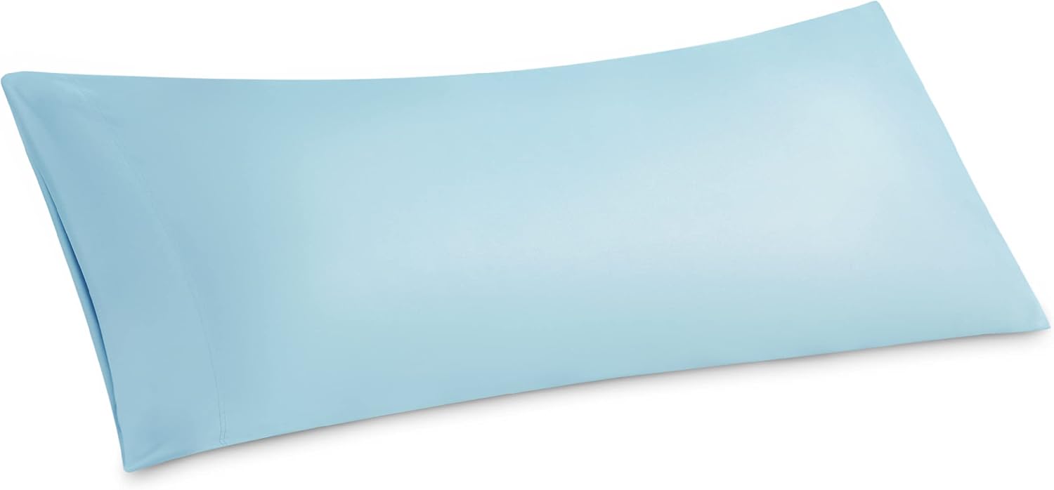 Bedsure Body Pillow Cover Aqua Blue Long Cooling Pillow