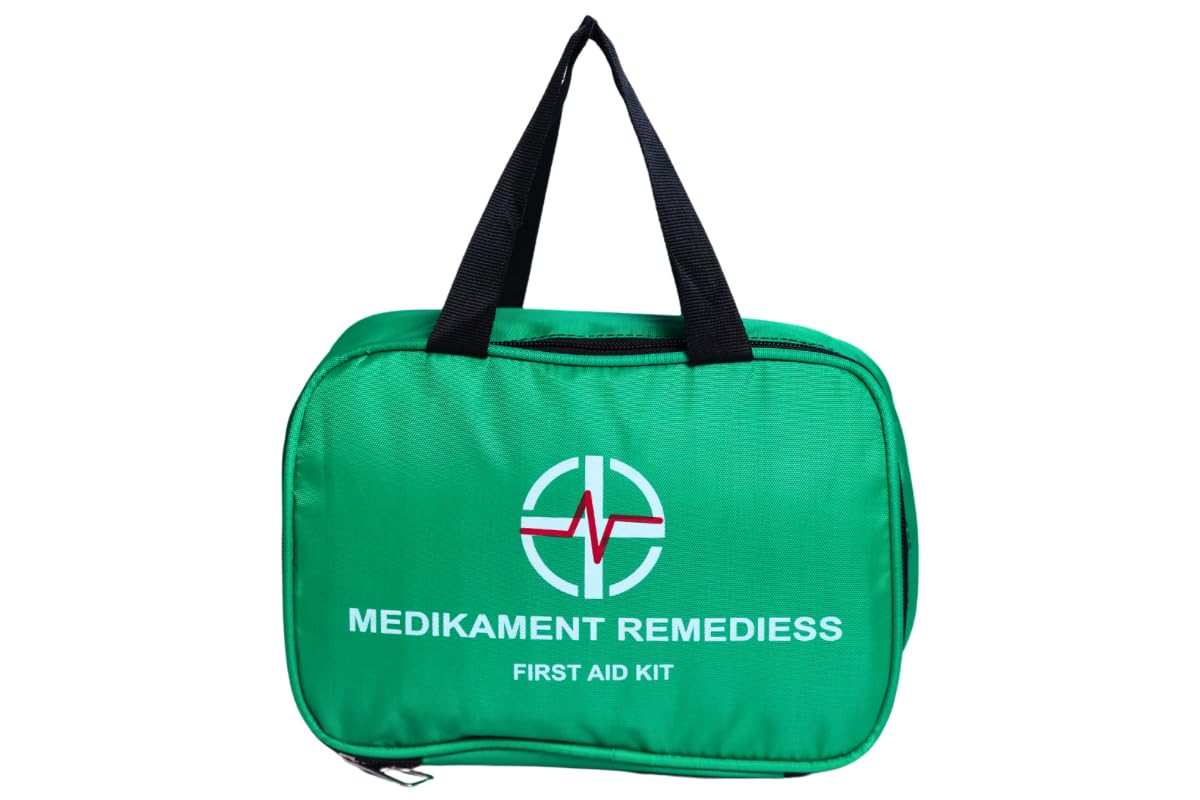 Medikament First Aid Kit for Home, Travel, Office & Car | Emergency Medical Box with Essential Supplies for Injuries & Wounds