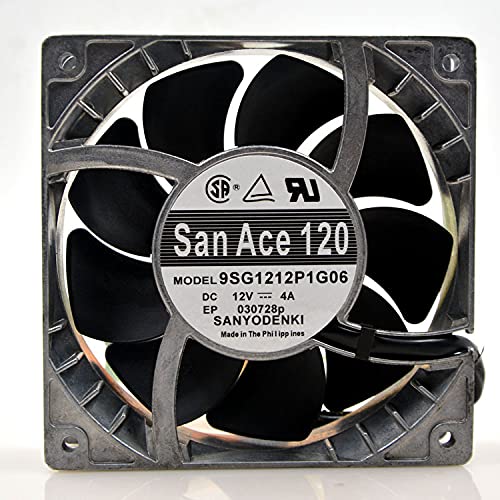 Sanyo 9SG1212P1G06 12038 12CM 12V 4A Aluminum Frame High Temperatu 9SG1212P1G06 12038 12CM 12V 4A aluminum frame high temperature and SANYO  9SG1212P1G06 12038 12CM 12V 4A