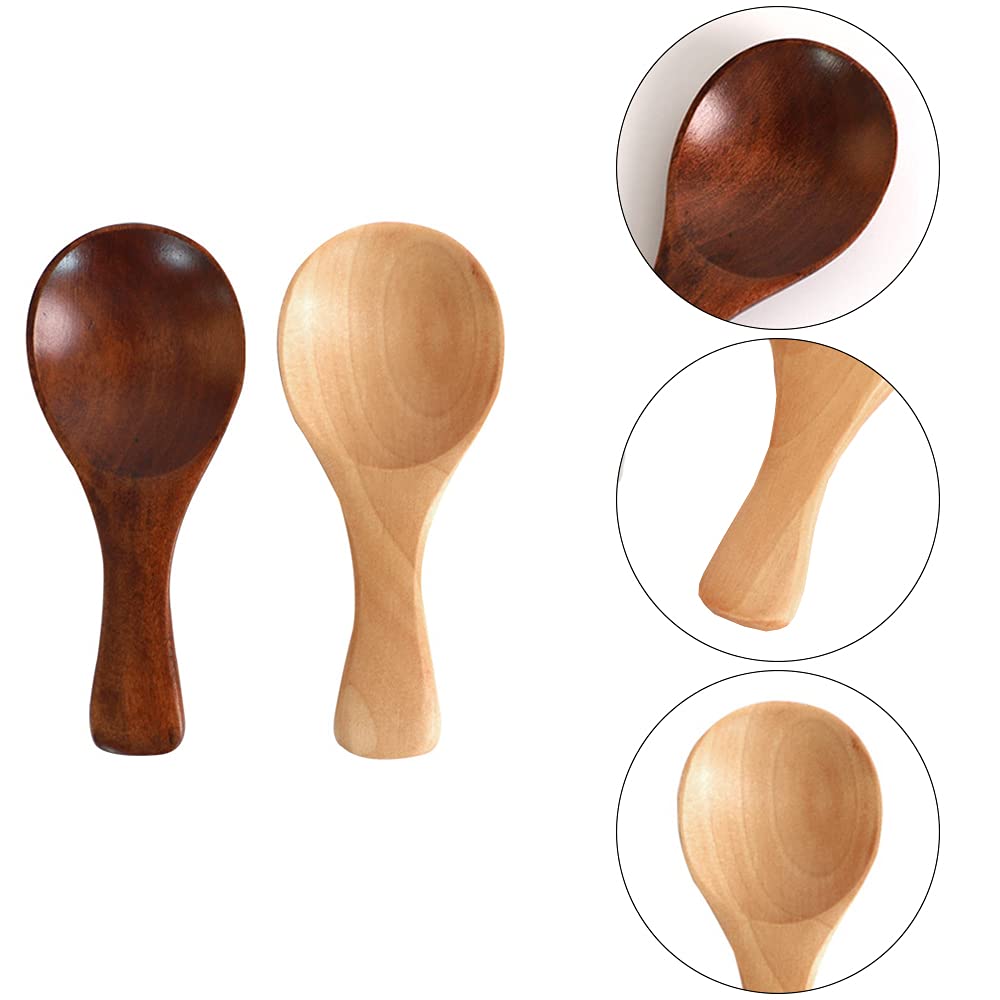 50 Mini Cucchiai Di Legno - 6.8x2.4cm, Per Spezie, Zucchero, Caffè - Foto 12